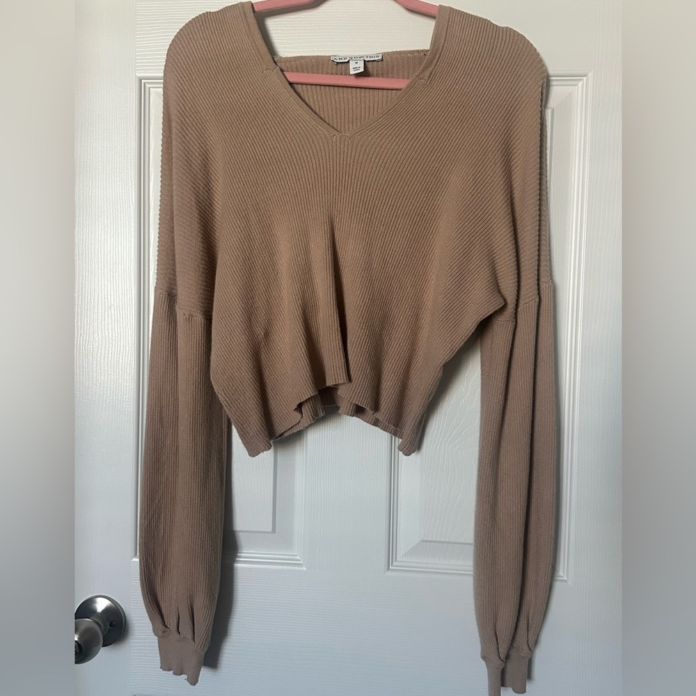 And Now This cropped hoodie